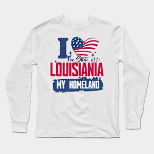 Louisiania my homeland Long Sleeve T-Shirt